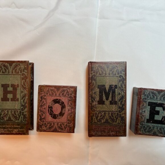 Fake rustic books hide treasures home decor - Picture 4 of 6